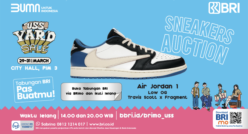 USS Yard Sale, Lebarannya Snekarhead dan Penggemar Streetwear kembali Digelar, Nikmati Semua Keseruannya bersama BRImo dan Berbagai Produk BRI