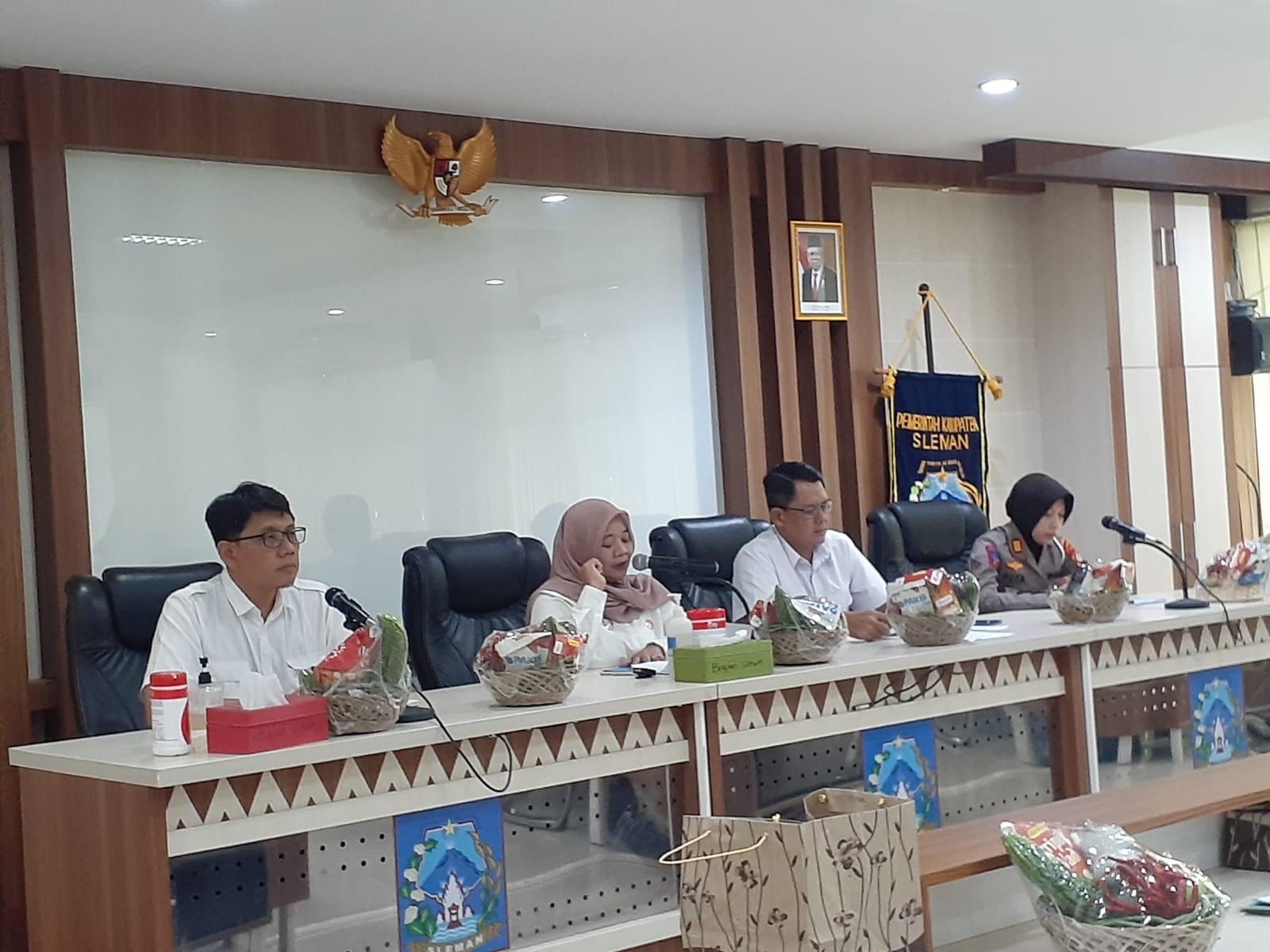 UTAMA: Bupati Sleman Kustini Sri Purnomo saat menyampaikan keterangannya tentang kesiapan menghadapi lebaran, Rabu (27/3) lalu.