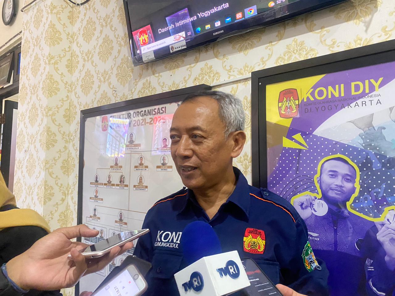 SIAP SUKSES: etua Umum KONI Kabupaten Gunungkidul Irfan Ratnadi.