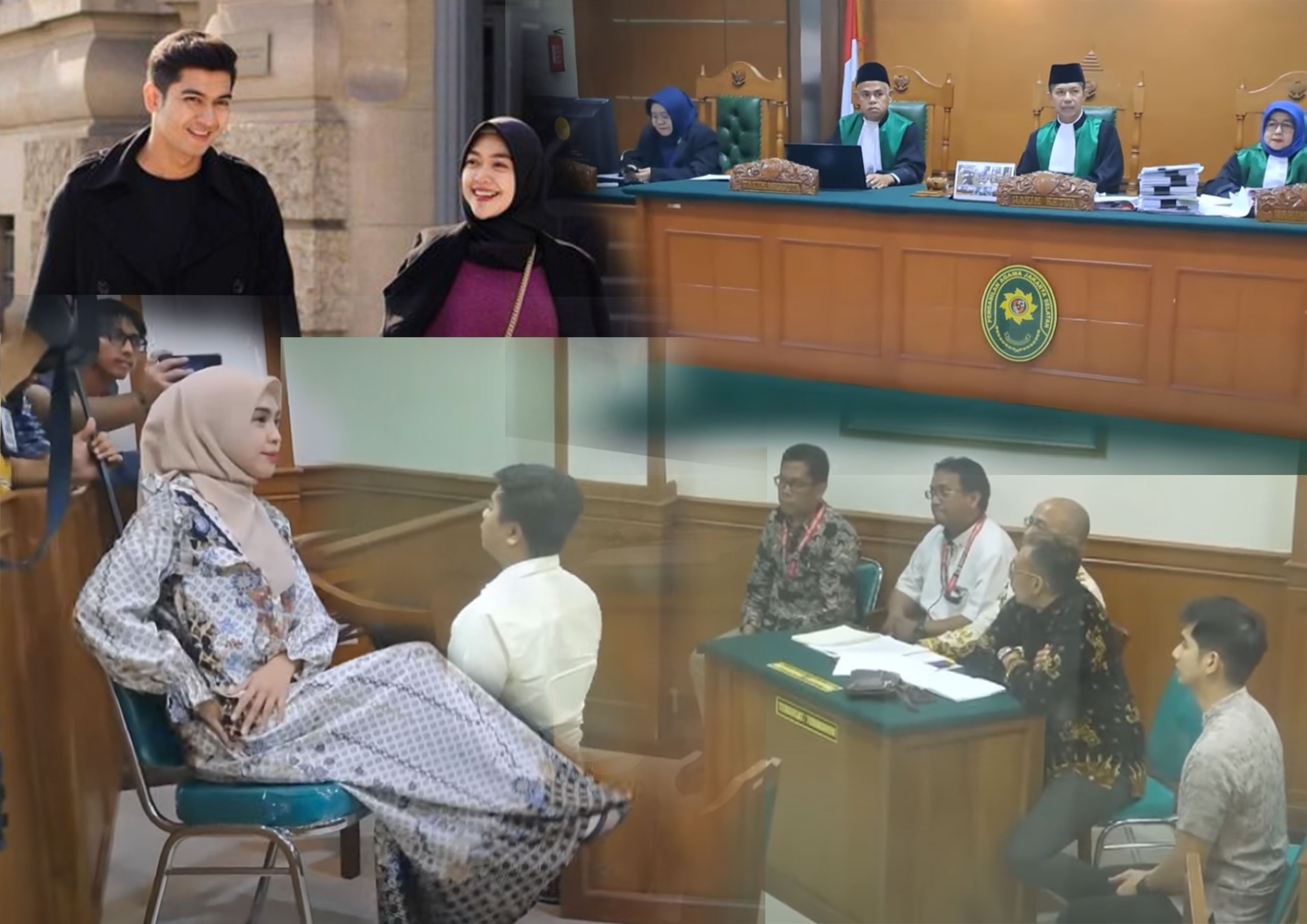 Sidang perceraian Teuku Ryan dan Ria Ricis di Pengadilan Agama Jakarta Selatan. Dalam sidang tersebut Teuku Ryan hadirkan saksi kuatkan biduk rumah tangganya.