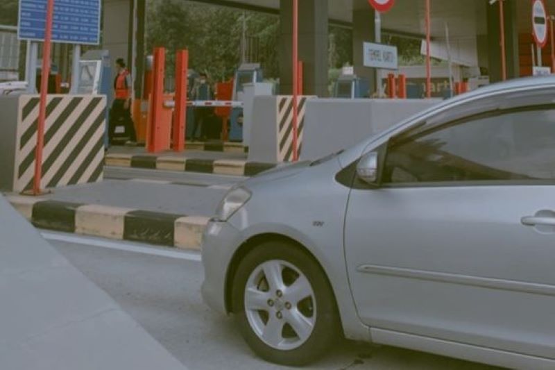 Ilustrasi mudik melalui tol