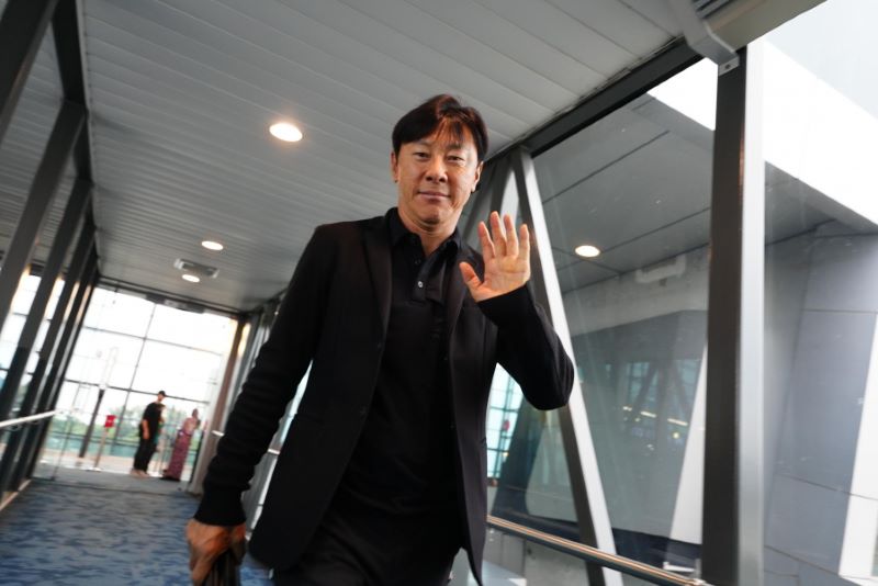 TENANG: Shin Tae-yong optimistis dengan target di Piala Asia U23 2024 (PSSI)