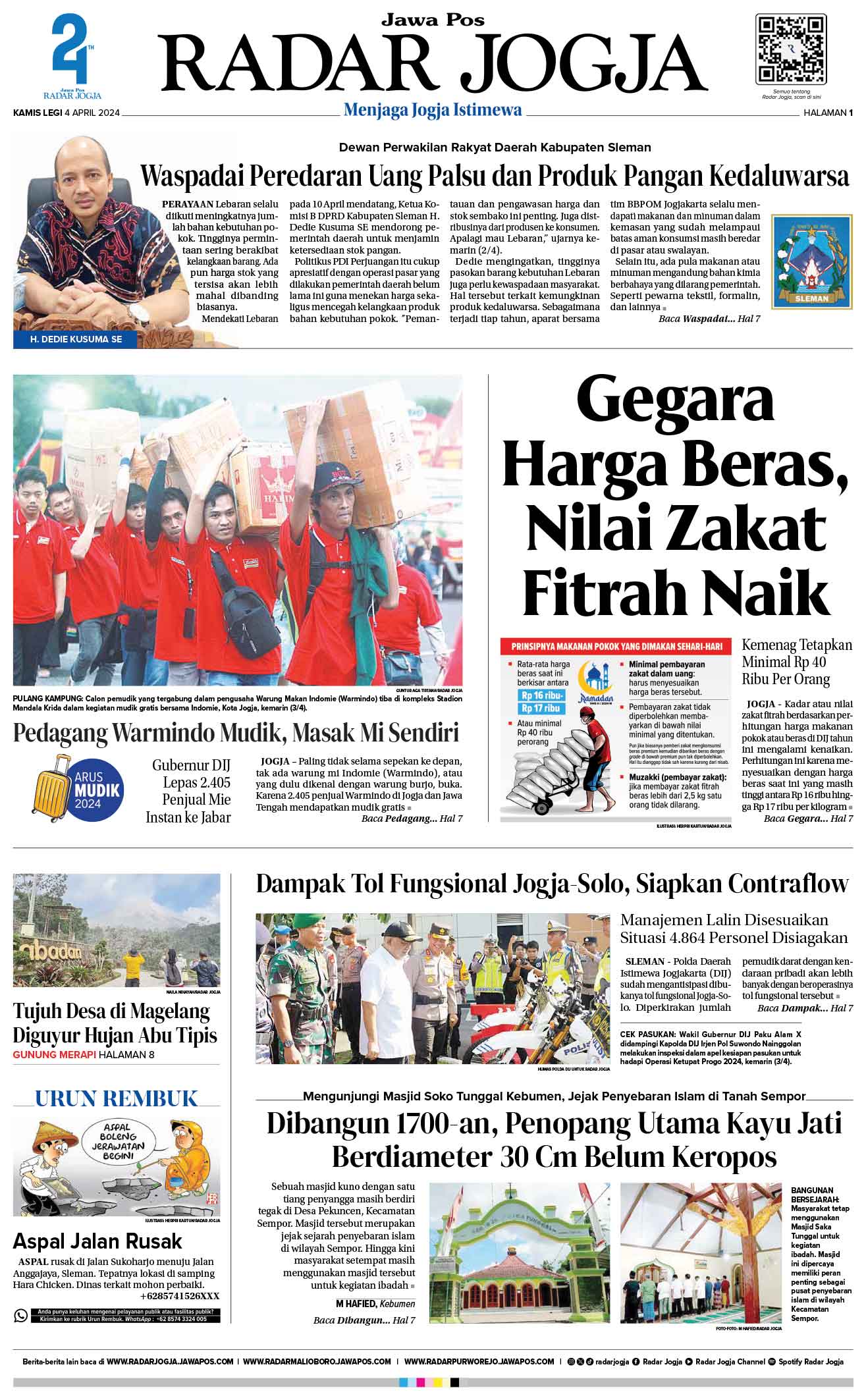 Jawa Pos Radar Jogja Kamis 4 April 2024