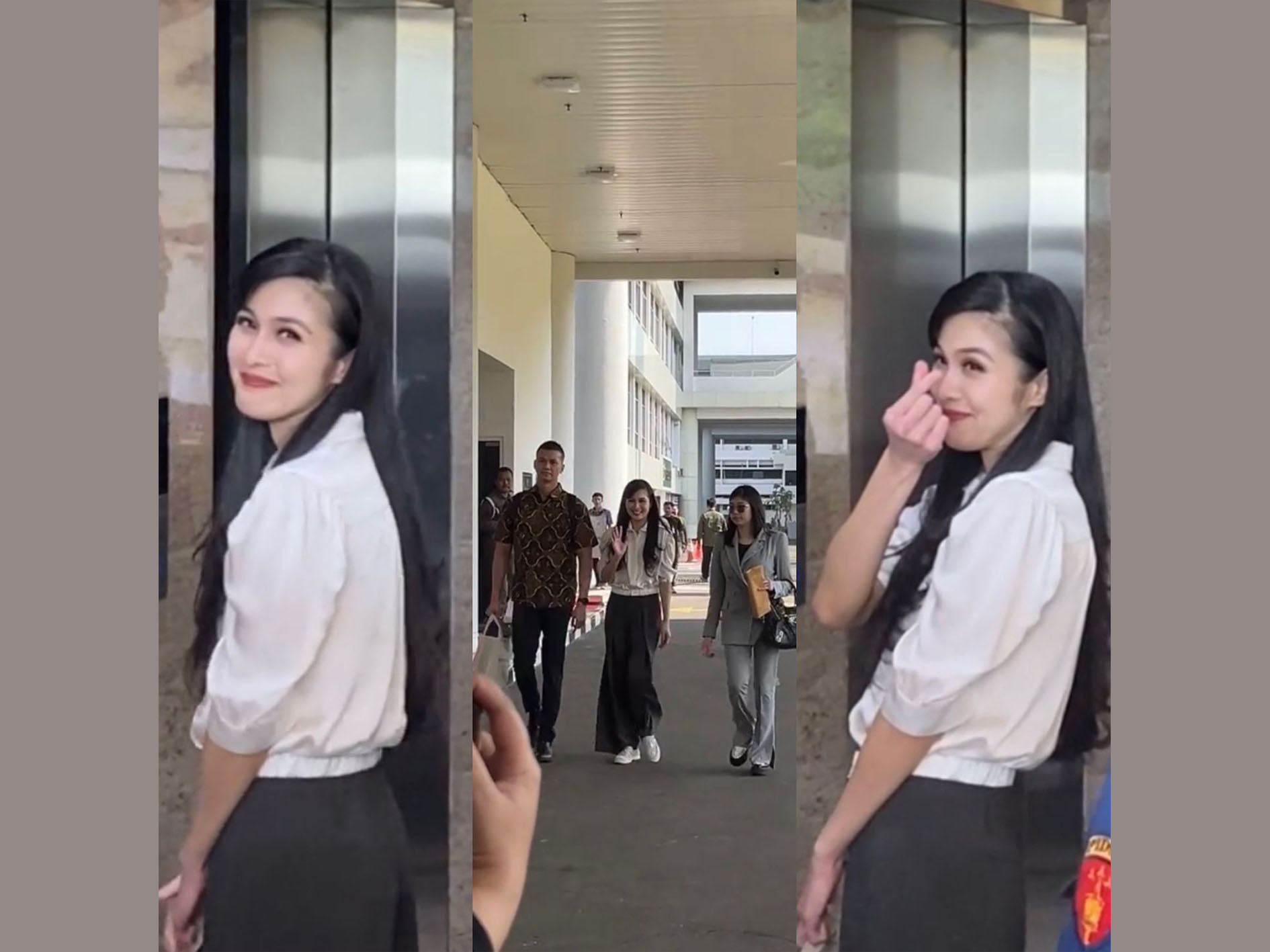 Sandra Dewi penuhi panggilan Kejagung.
