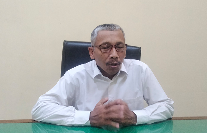 Kepala Pelaksana BPBD Gunungkidul Purwono saat ditemui di kantornya, Kamis (4/4).