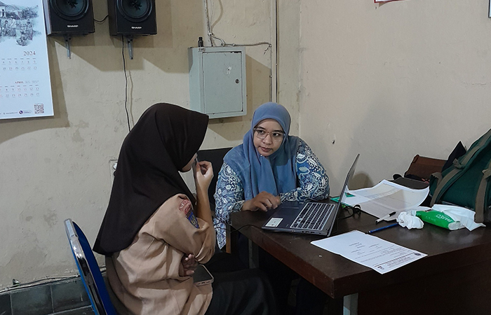 FOKUS: Pelajar SMAN 3 Jogja saat konsultasi dengan guru mengenai penjurusan dalam rangka persiapan kuliah.Dokumentasi SMAN 3 Jogja