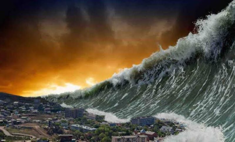 Ilustrasi Tsunami.