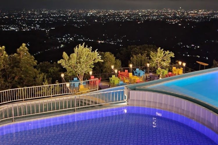 Kolam renang dengan view Yogyakarta (Maps/Litto Jogja)