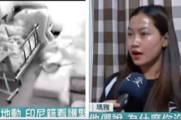 Sosok Maya TKW Indonesia yang selamatkan majikan saat gempa Taiwan (Tiktok/ shueimithao_775)