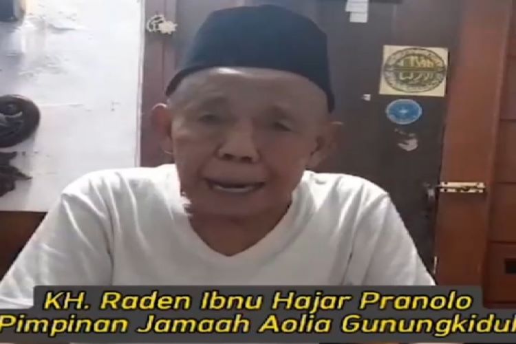 Tangkapan layar Klarifikasi Imam Masjid Aolia