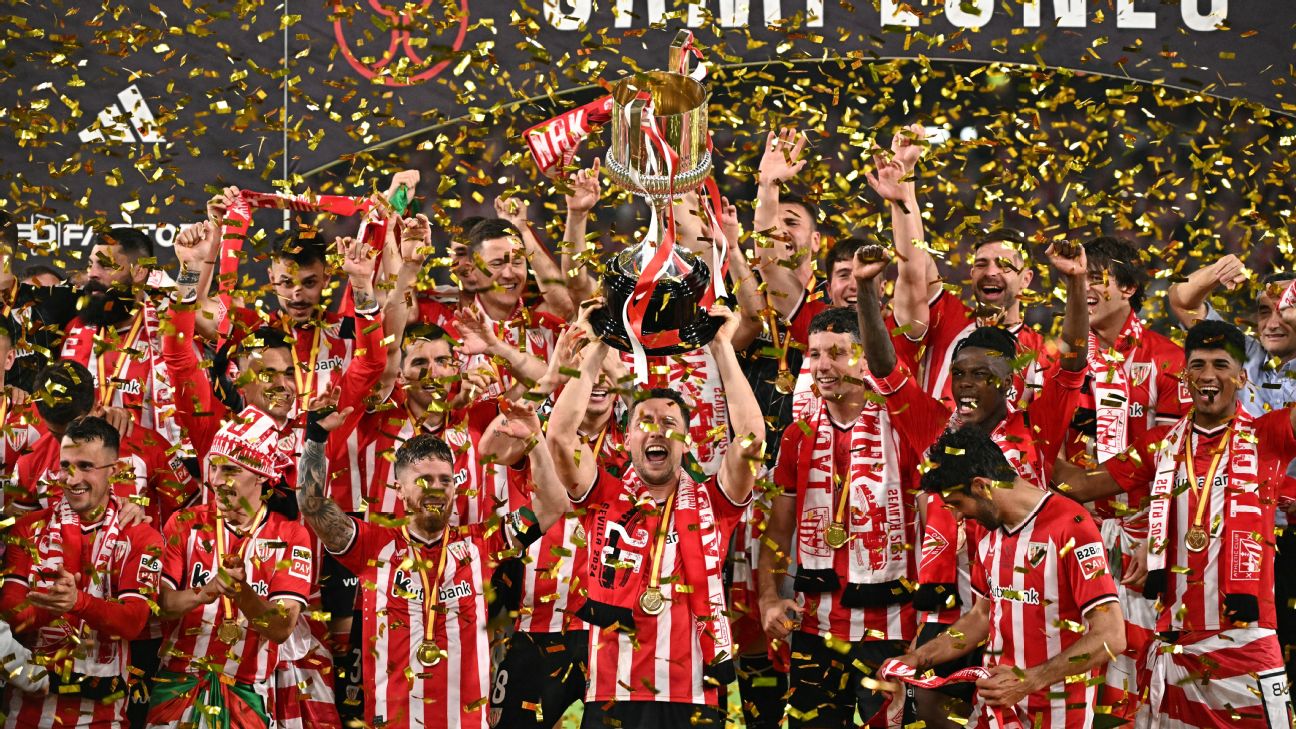 JAYA: Athletic Club memenangkan gelar juara Copa Del Rey usai taklukkan Mallorca di babak adu penalti