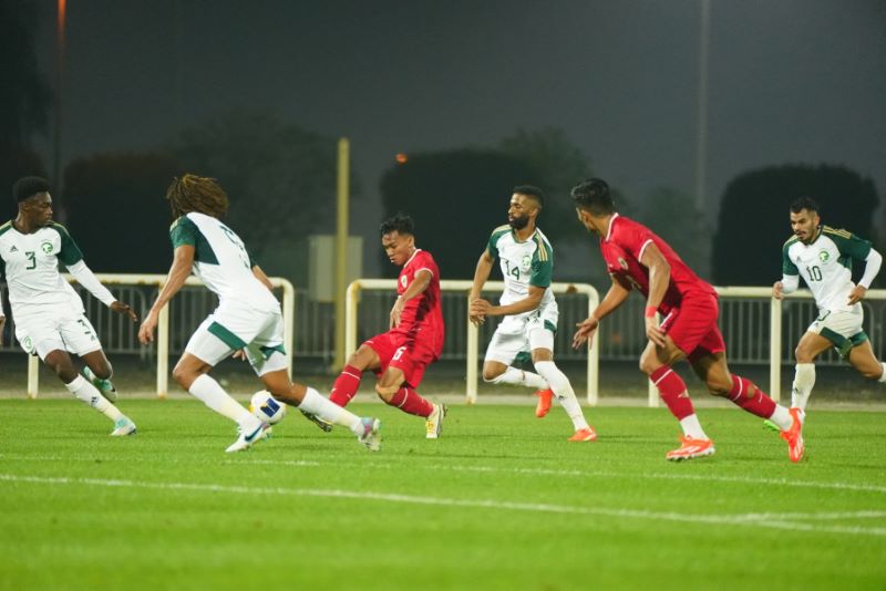 FOKUS: performa timnas Indonesia U23 saat takluk dari Arab Saudi dalam ajang uji coba sebelum menatap Piala Asia U23 2024