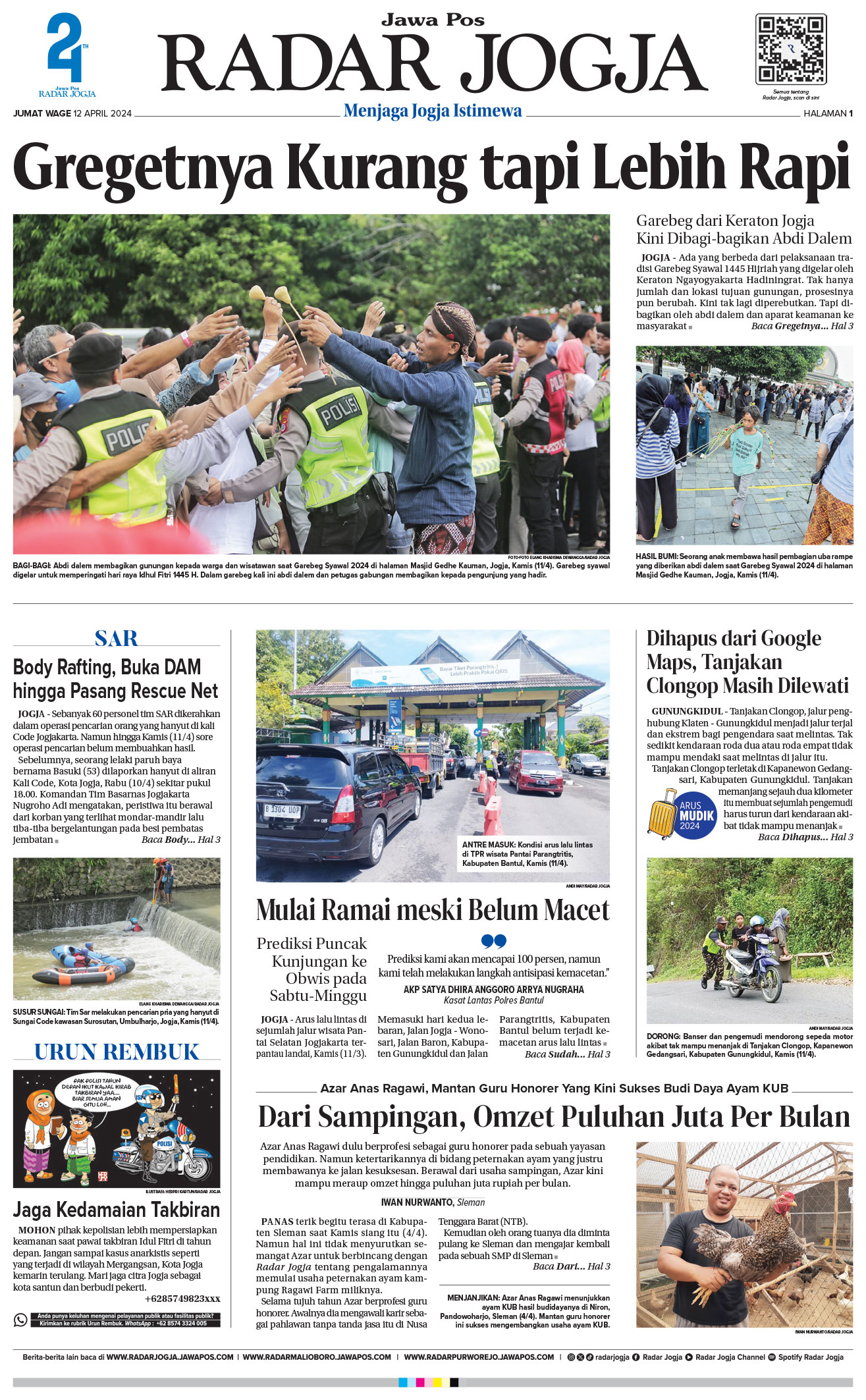 Jawa Pos Radar Jogja Jumat 12 April 2024