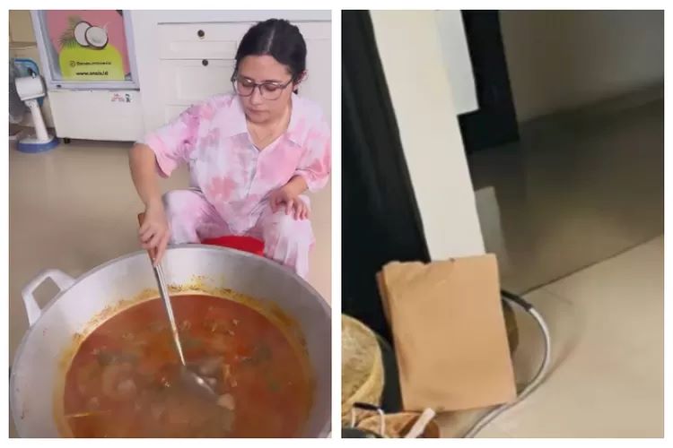 Prilly Latuconsina Beri Klarifikasi Setelah Dirujak Netizen Memasak Pakai Gas 3 Kg Dibungkus Kardus (Kolase pict instagram @pembasmi.kehaluan.reall)