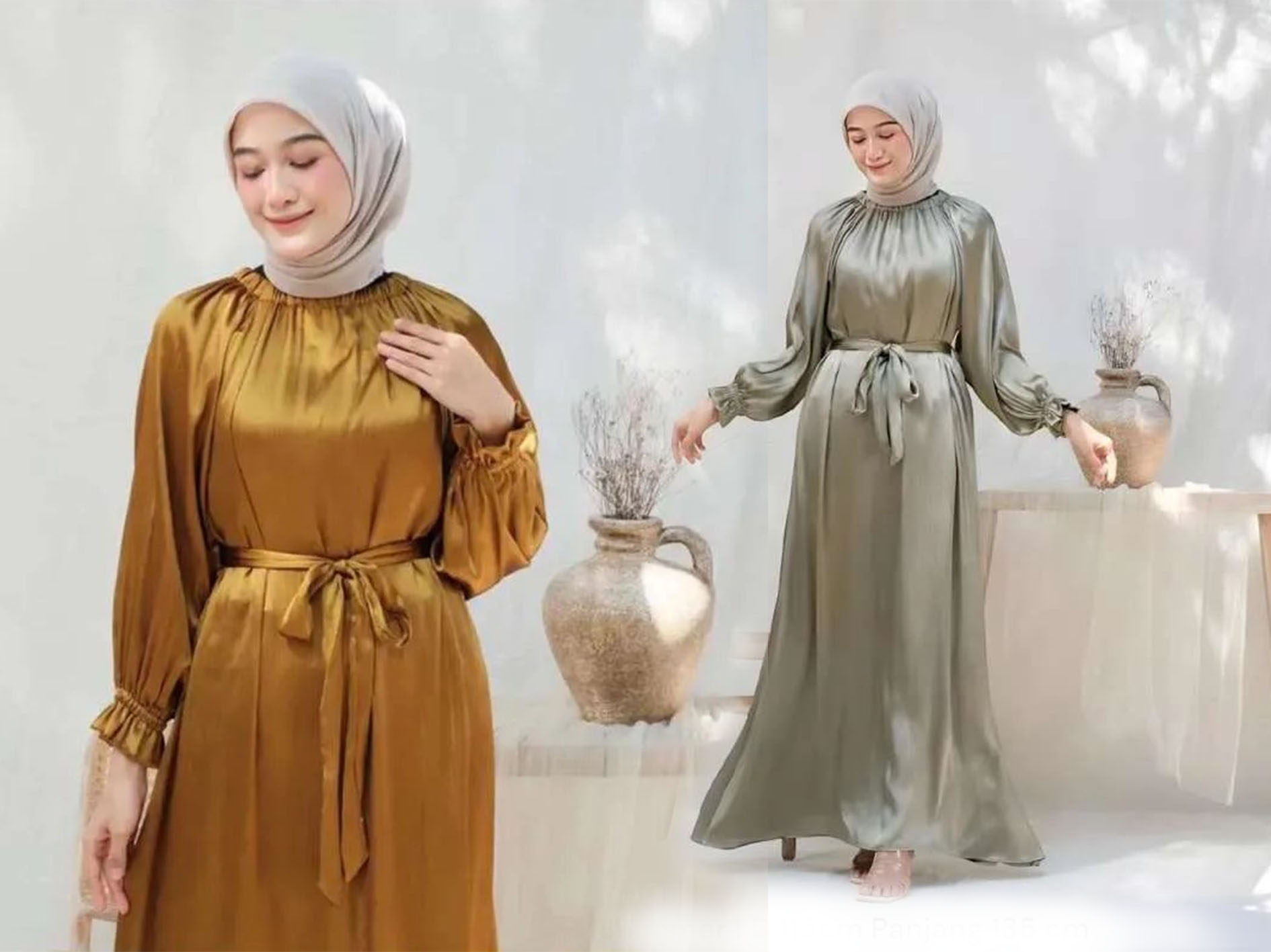 Tren busana Lebaran 2024 Shimmer kini menjadi primadona masyarakat.