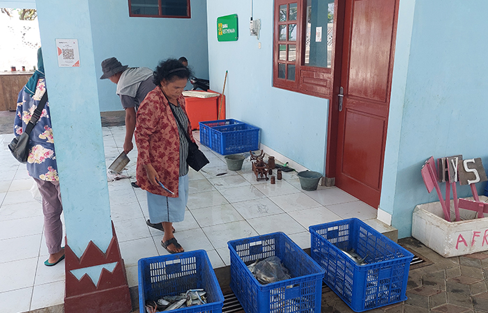 SEDIKIT: Ikan segar hasil tangkapan nelayan yang dilelang di TPI Congot, Kulon Progo.