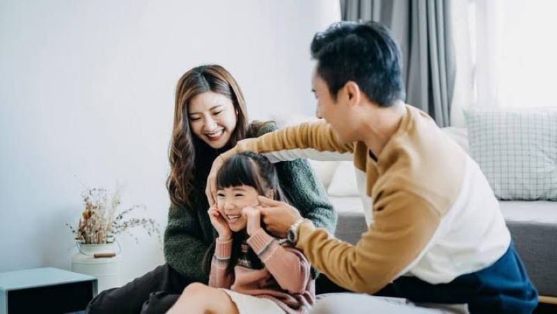 Ilustrasi anak yang bahagia.