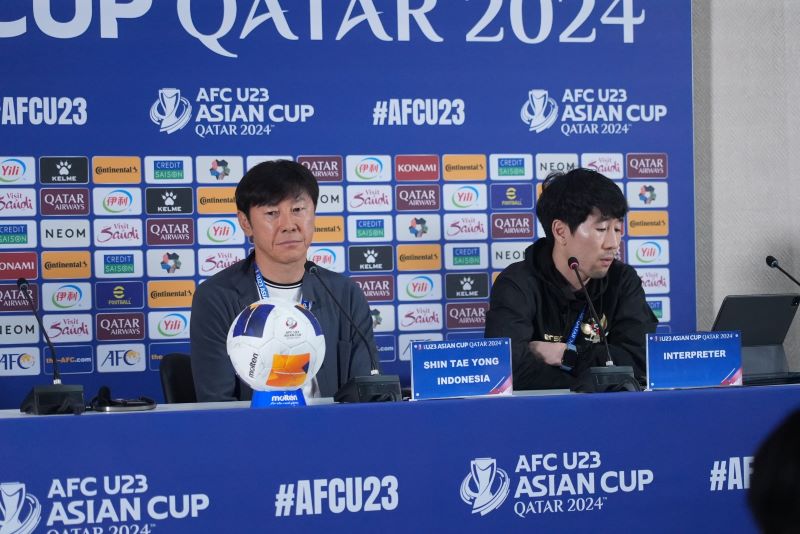 Shin Tae-yong ungkap kekecewaan atas kinerja wasit dalam pertandingan perdana kontra Qatar di Piala Asia U23 2024
