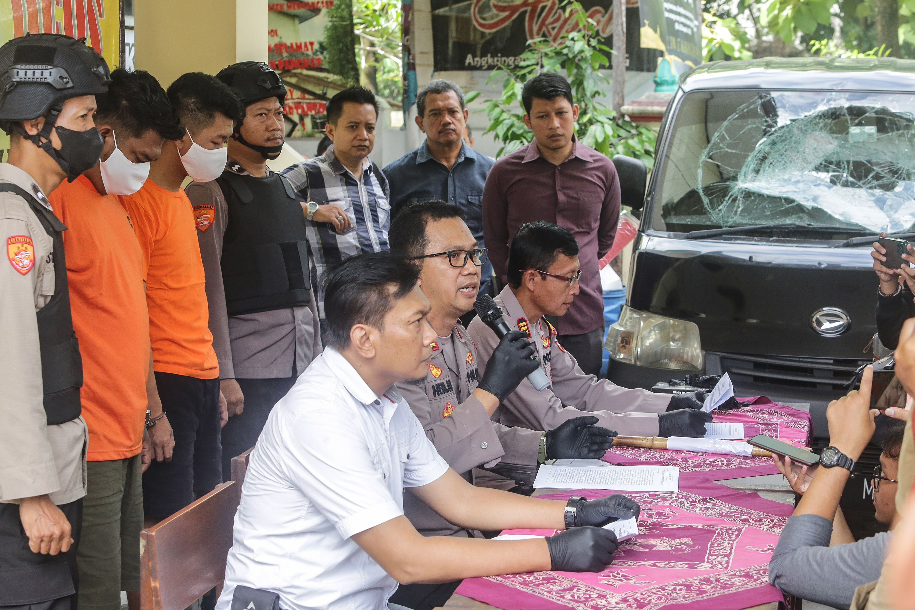 Keributan pada malam takbiran Idul Fitri 1445 Hijriah pada Selasa (9/4) berhasil diungkap kepolisian. (Elang Kharisma Dewangga/radar jogja)