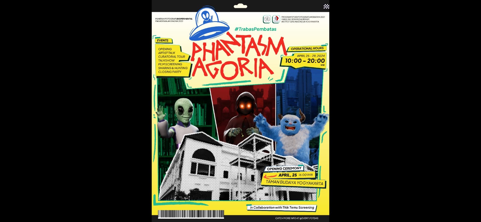 Mahasiswa Prodi Fotografi, FSMR ISI Jogja Gelar Pameran Fotografi Eksperimental "Phantasmagoria: Imajinasi Liar" di TBY 25-29 April 2024