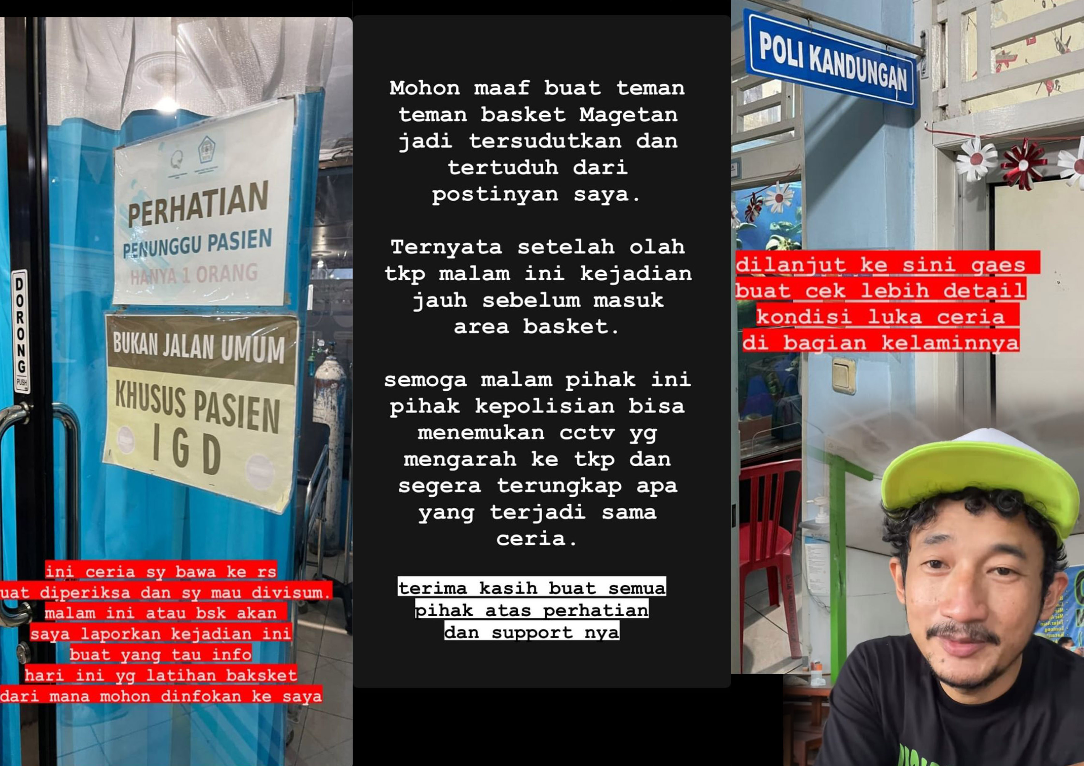 Unggahan Isa bajaj di akun Instahram pribadinya, terkait anaknya yang mengalami kekerasan seksual.