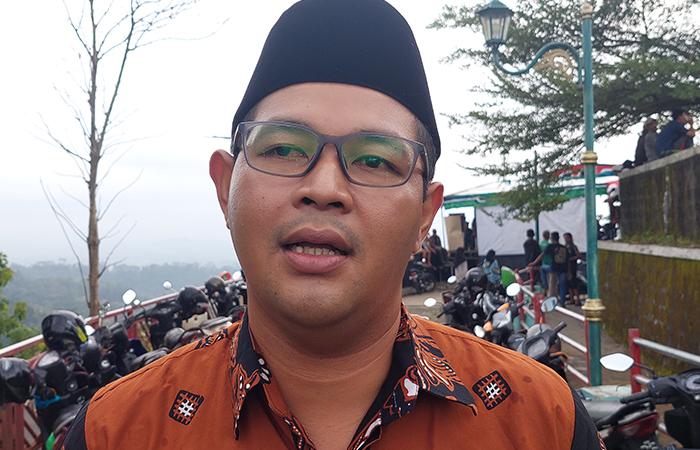 SENIOR: Fajar Gegana saat ditemui Radar Jogja di Amphiteater Tonogoro, Minggu (21/4).Anom Bagaskoro/ Radar Jogja