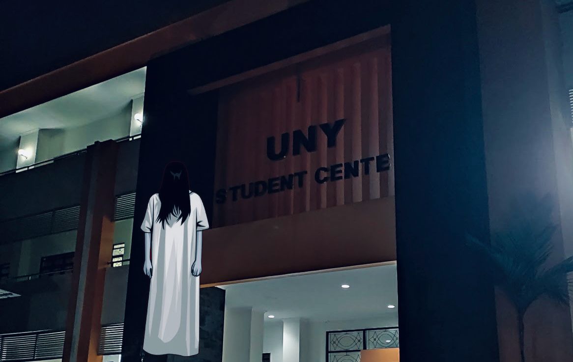 ilustrasi mbak siska di gedung center ugm