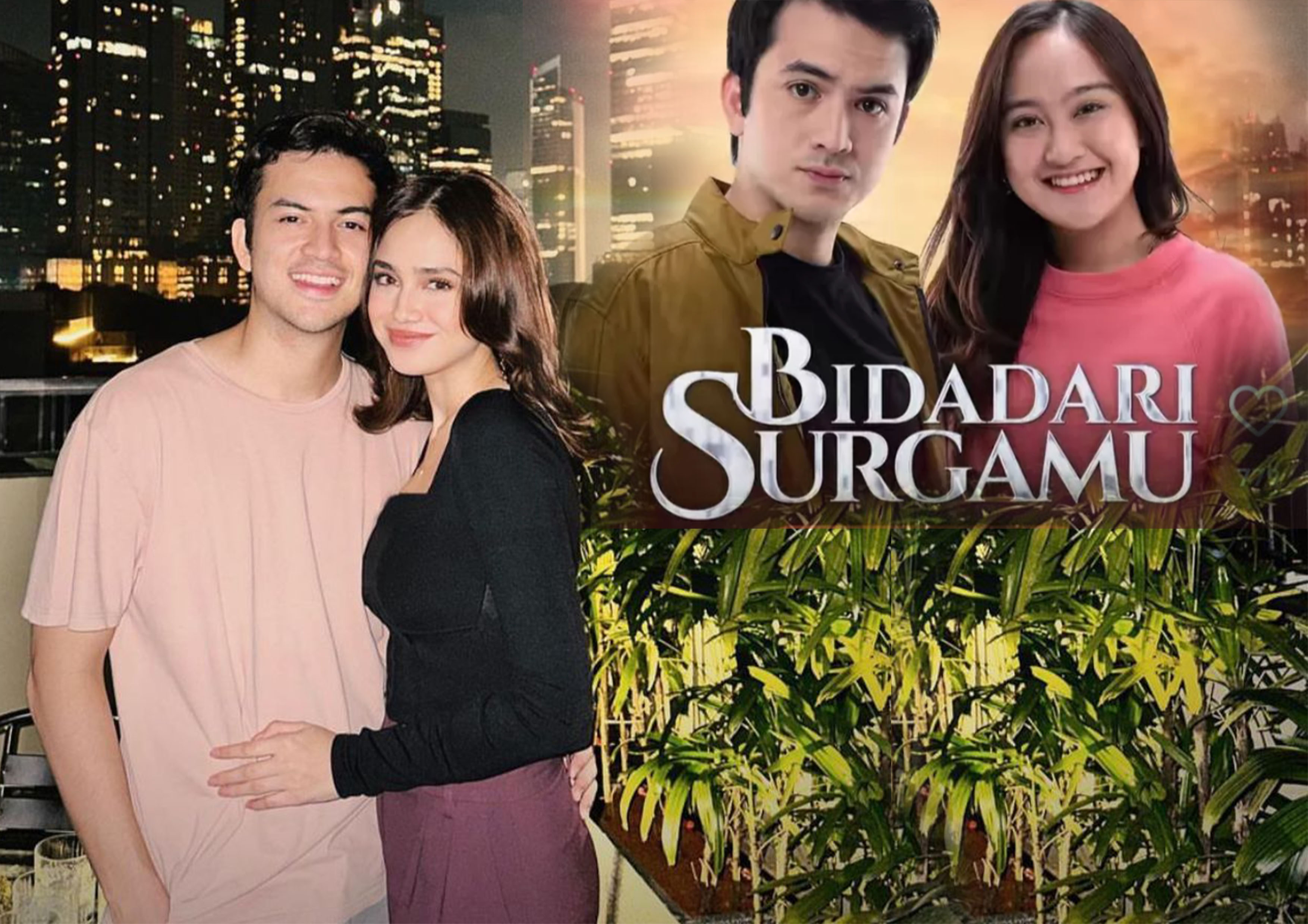 Rizky Nazar dan Syifa Hadju (kiri). Rizky Nazar dan lawan mainnya Salshabilla Adriani, dalam sinetron Bidadari Surgamu.