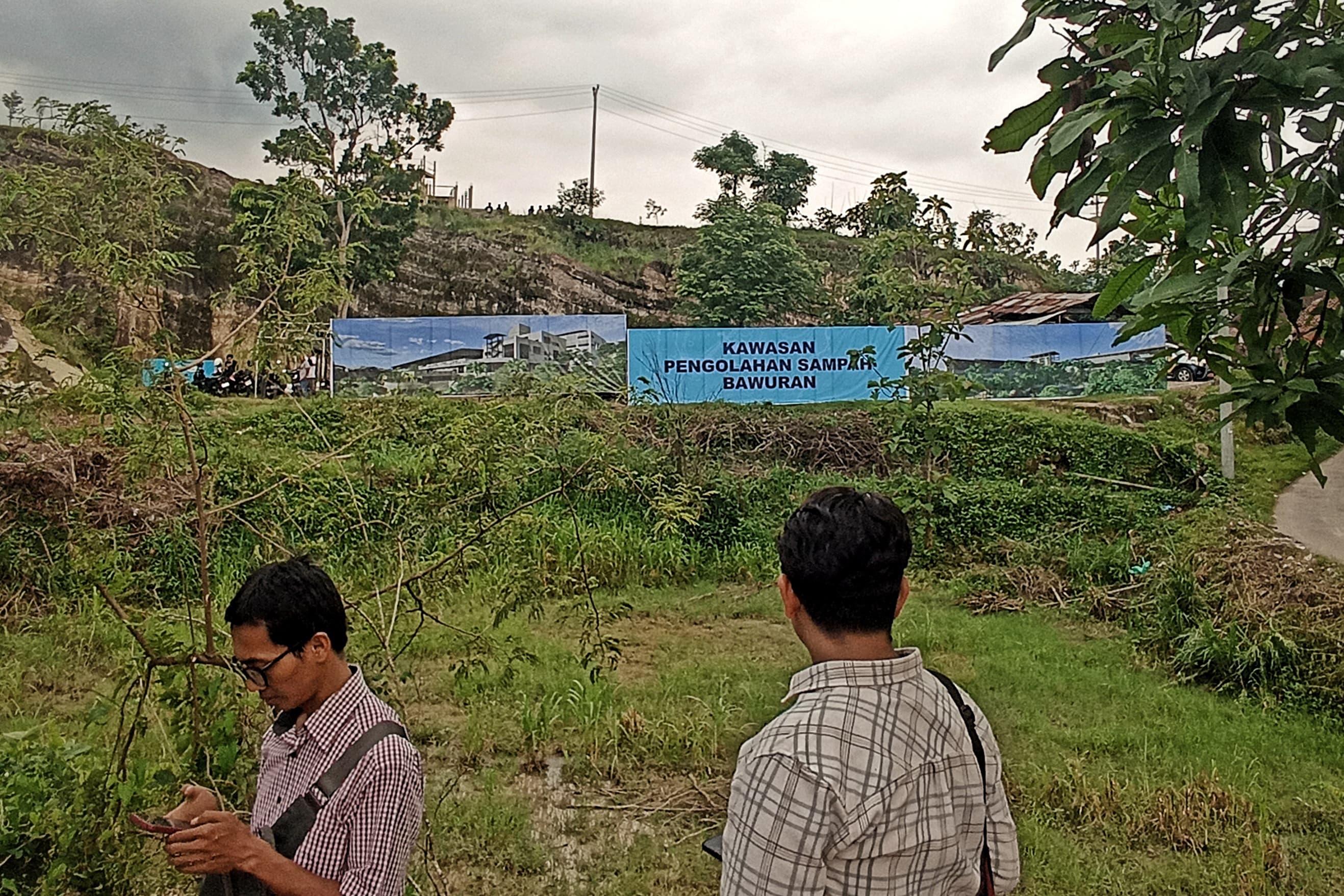 Suasana lokasi lahan yang akan dibangun ITF Bawuran di Pleret, Bantul, Kamis (7/3/2024). (Gregorius Bramantyo/Radar Jogja)