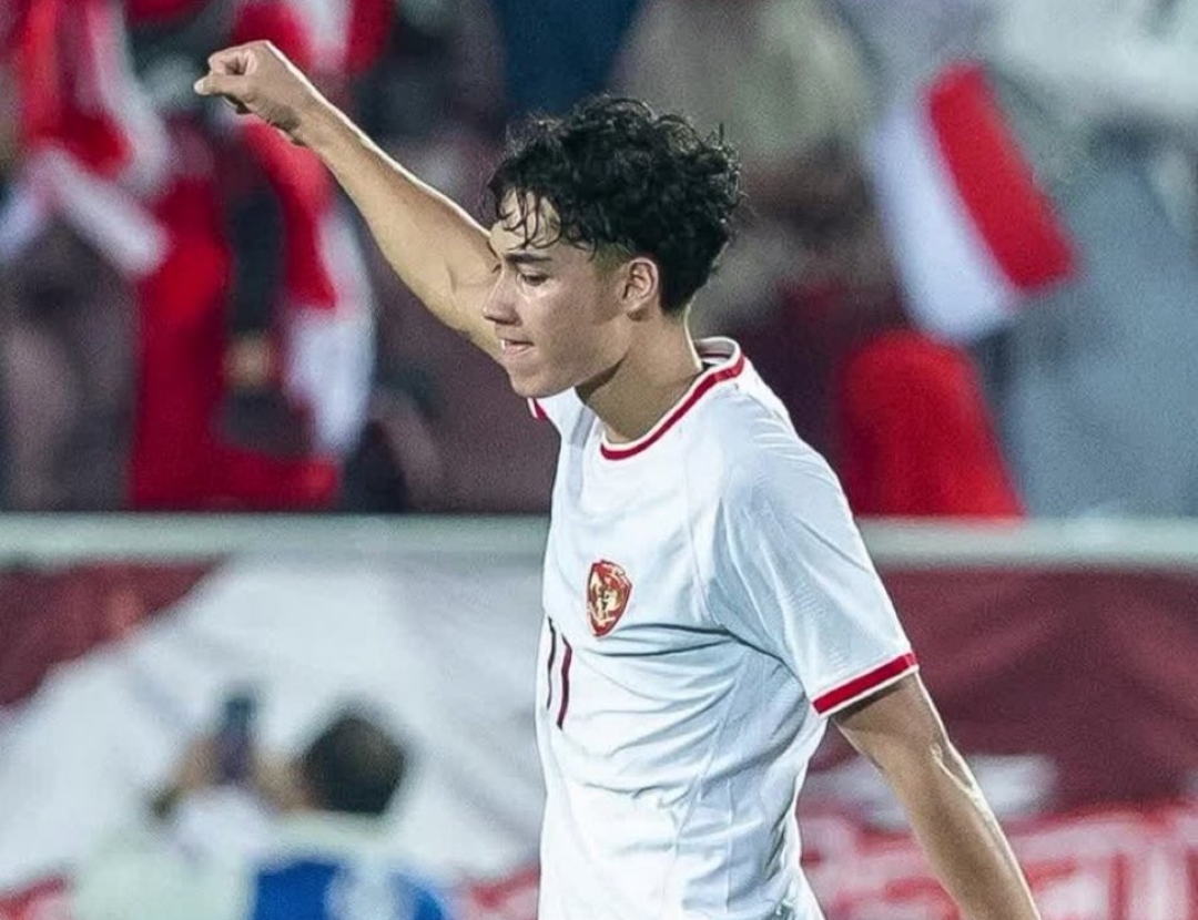 GENGGAM: brace Rafael Struick pastikan timnas Indonesia U23 bermain imbang dan kalahkan Korea Selatan melalui adu penalti