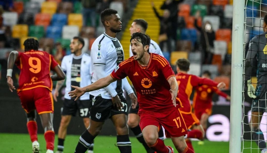 ORANJE: Bryan Christante ingin beeselbrasi usia menjebol gawang Udinese (ug officialasroma)