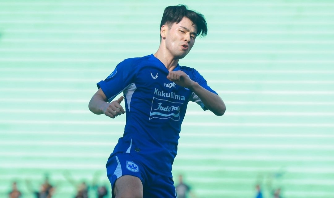 Selebrasi Taisei Marukawa usai menggandakan keunggulan PSIS Semarang atas Persikabo 1973 (ig psisfcofficial)