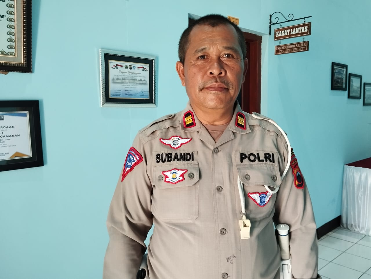 KBO Satlantas Polres Purworejo Iptu Subandi