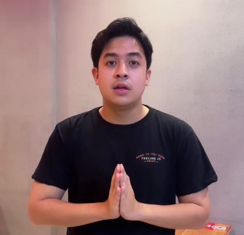 Tangkapan layar Jerome Polin saat beri klarifikasi