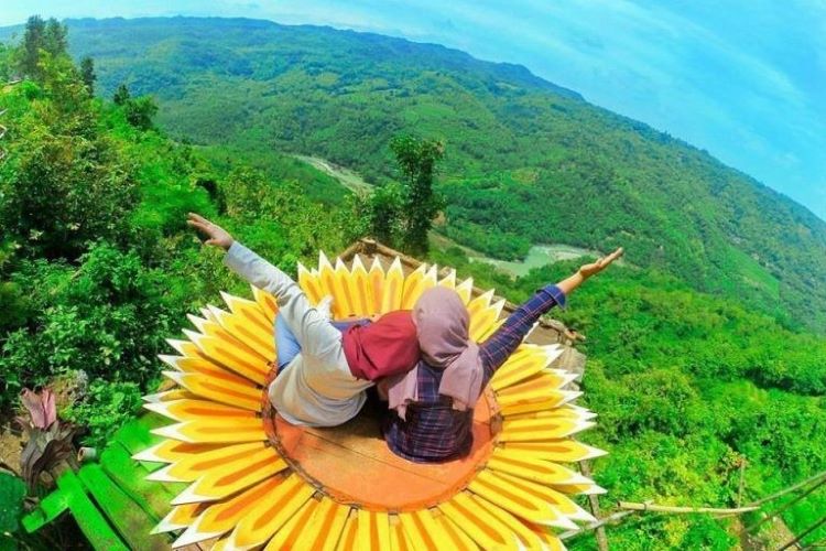 Salah satu spot foto populer yaitu Bunga Matahari (Sumber: Nginapdijogja.com)