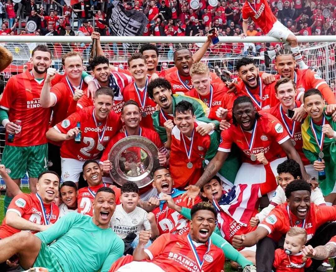 PSV Eindhoven rayakan gelar juara Eredivisie/ Liga Belanda usai taklukkan Sparta Rotterdam (ig psv)