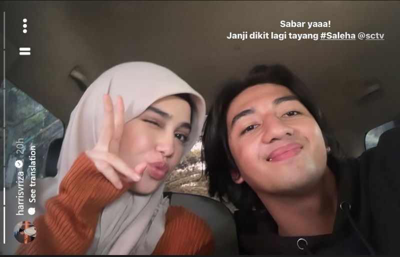 Kedekatan Pemeran Utama Sinetron Saleha SCTV Syifa Hadju dan Harris Vriza.