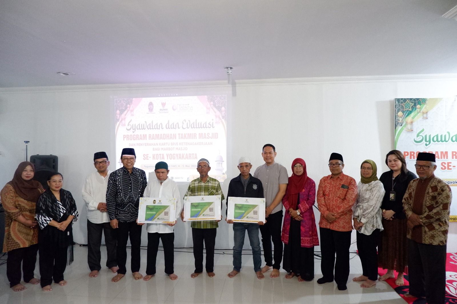&nbsp;Baznas Kota Jogja bersama BPJS Ketenagakerjaan meluncurkan program pengadaan jaminan BPJS Ketenagakerjaan bagi marbot masjid se Kota Jogja. (Dokumentasi Baznas Kota Jogja)  &nbsp;