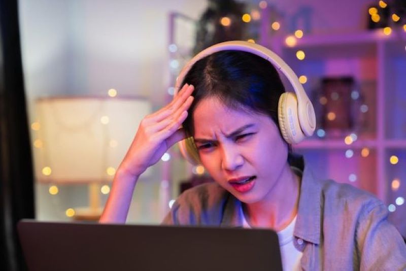 Ilustrasi belajar sambil mendengarkan music
