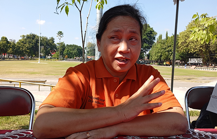 Epiphana Kristyani (Kepala Dinas Lingkungan Hidup Sleman).
