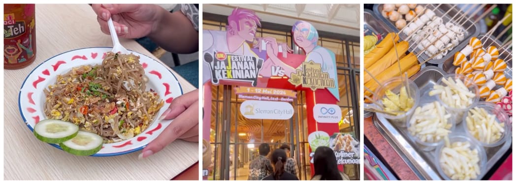 Tangkapan Layar festival kuliner di Sleman City Hall