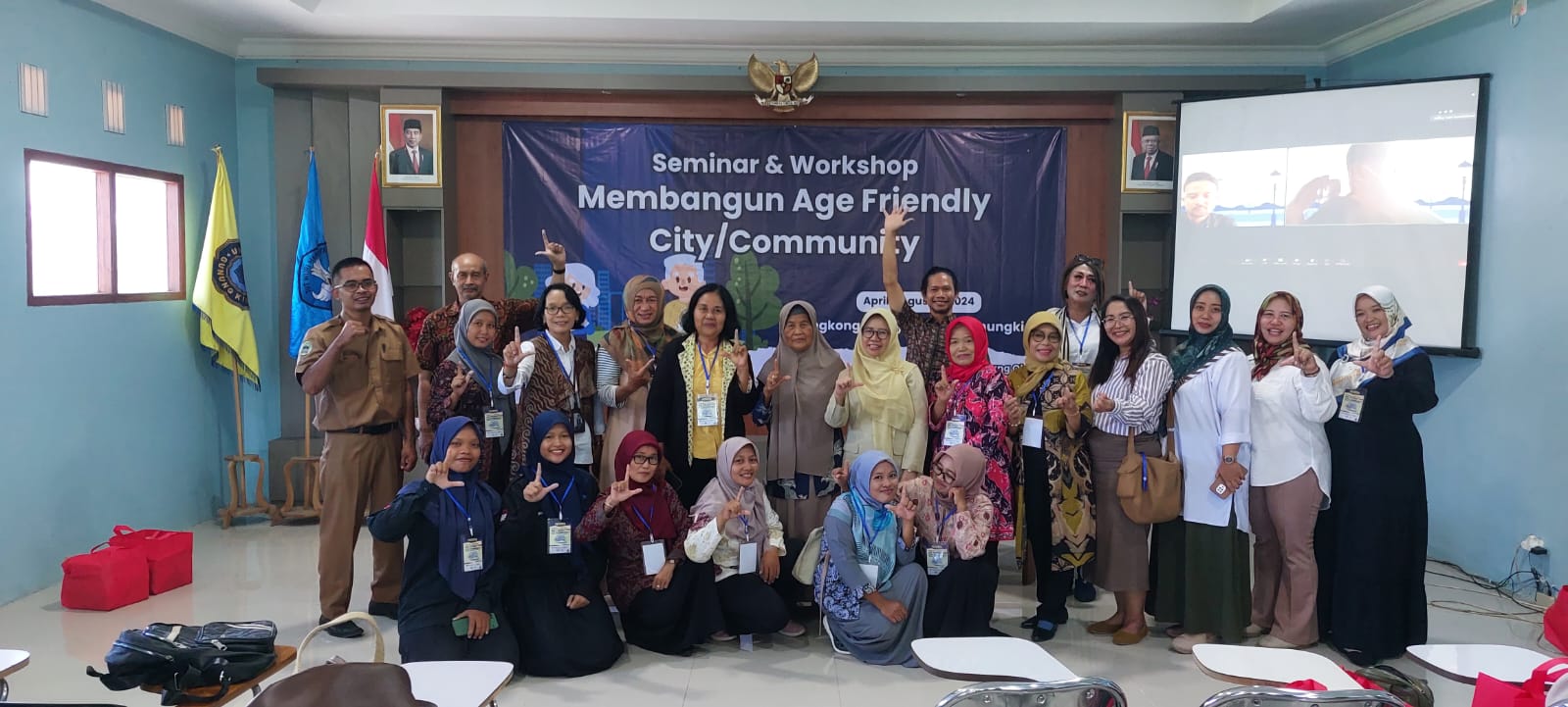 BERKELANJUTAN - Seminar series terkait lansia kerjasama Prodi Pembangunan Sosial Universitas Gunungkidul bersama Lingnan University dan PSdK UGM belum lama ini