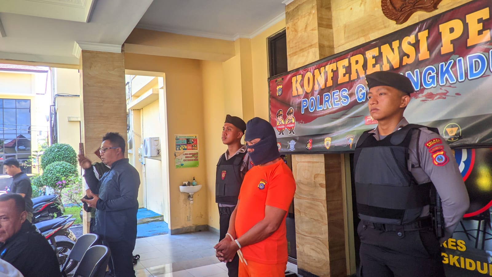 Pelaku begal payudara diringkus jajaran Polsek Panggang, Kabupaten Gunungkidul, Rabu (8/5).