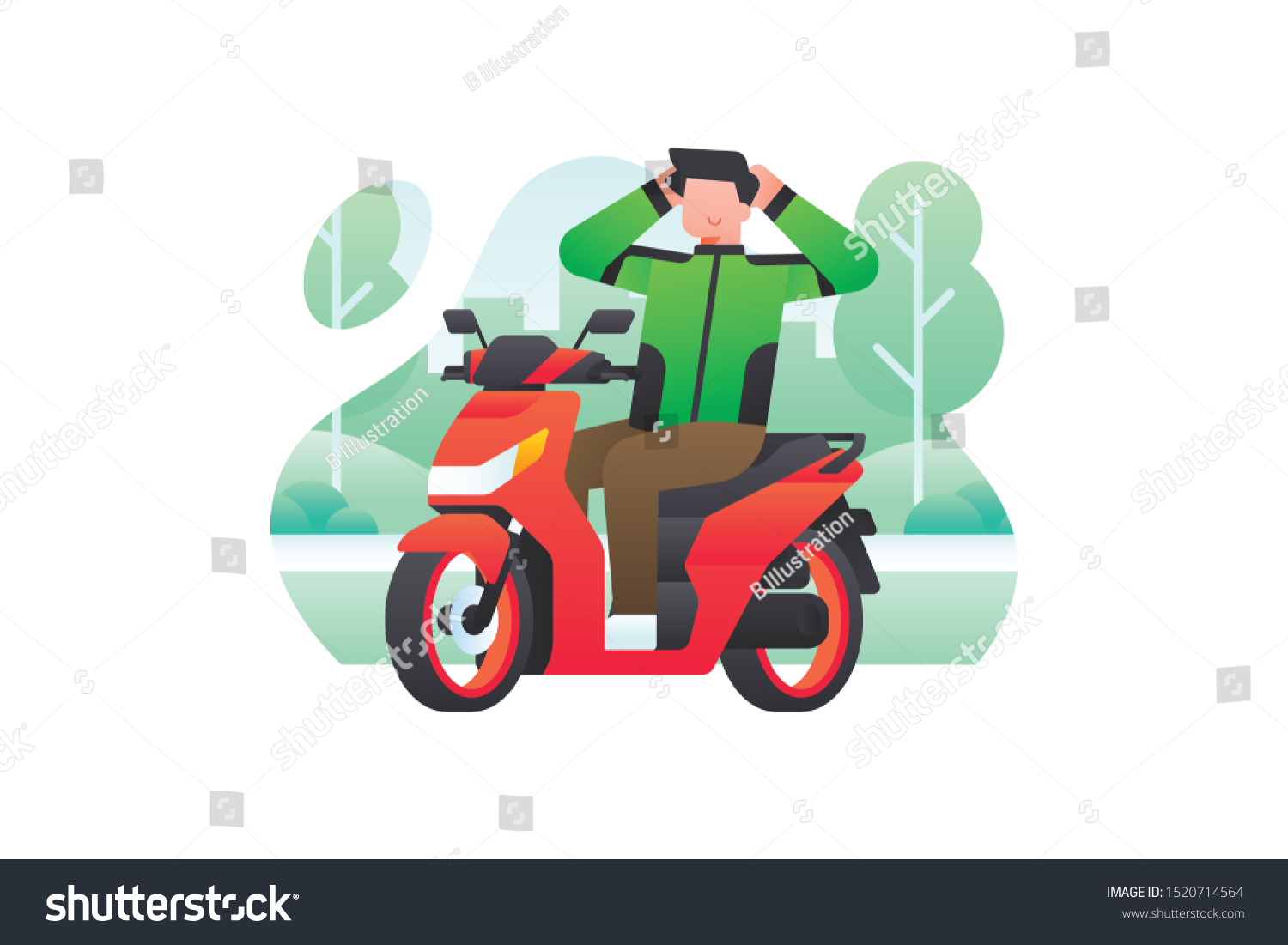 Ilustrasi Ojek Online.