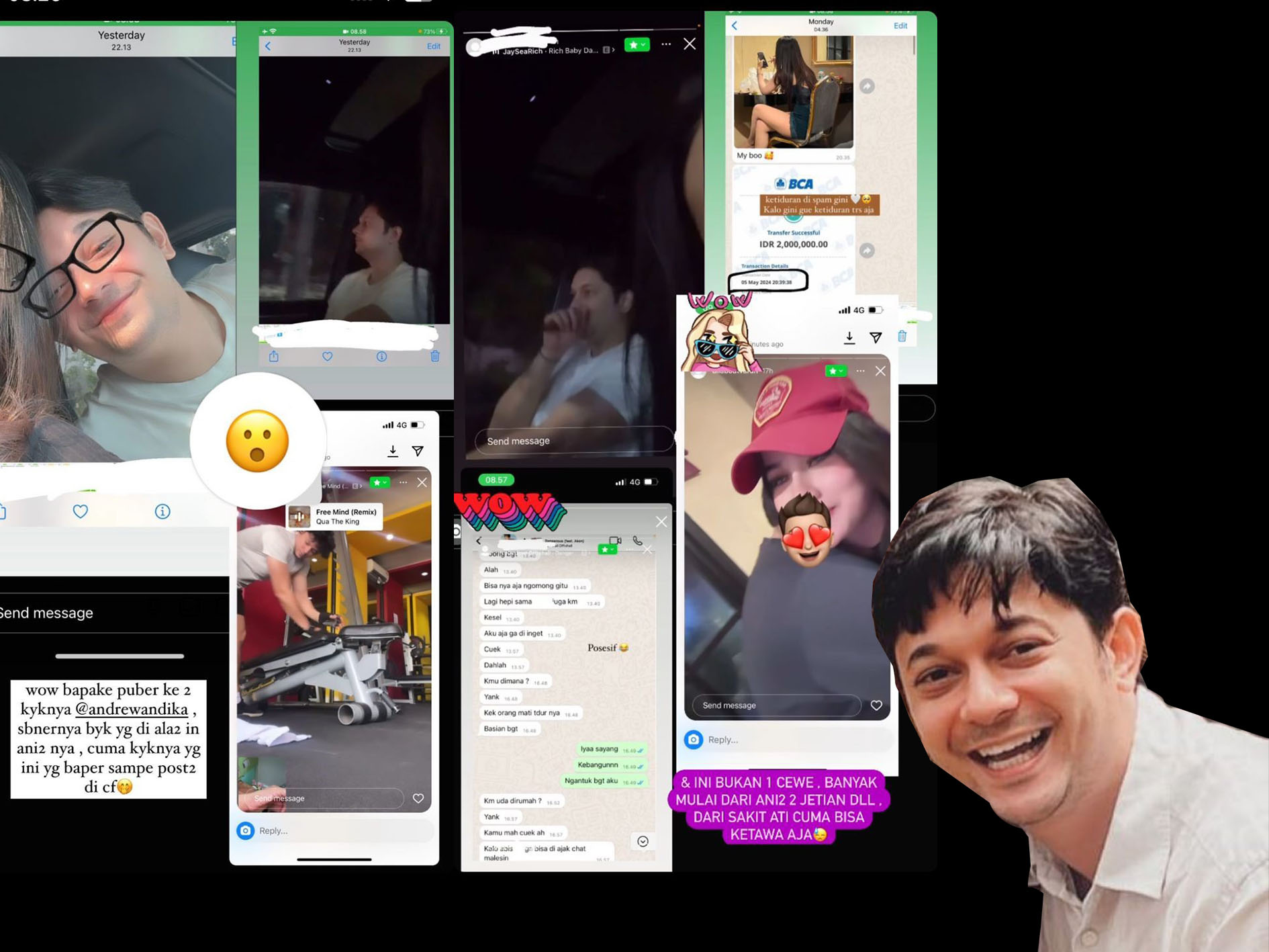 Pesinetron Andrew Andika selingkuh saat istrinya sedang hamil.