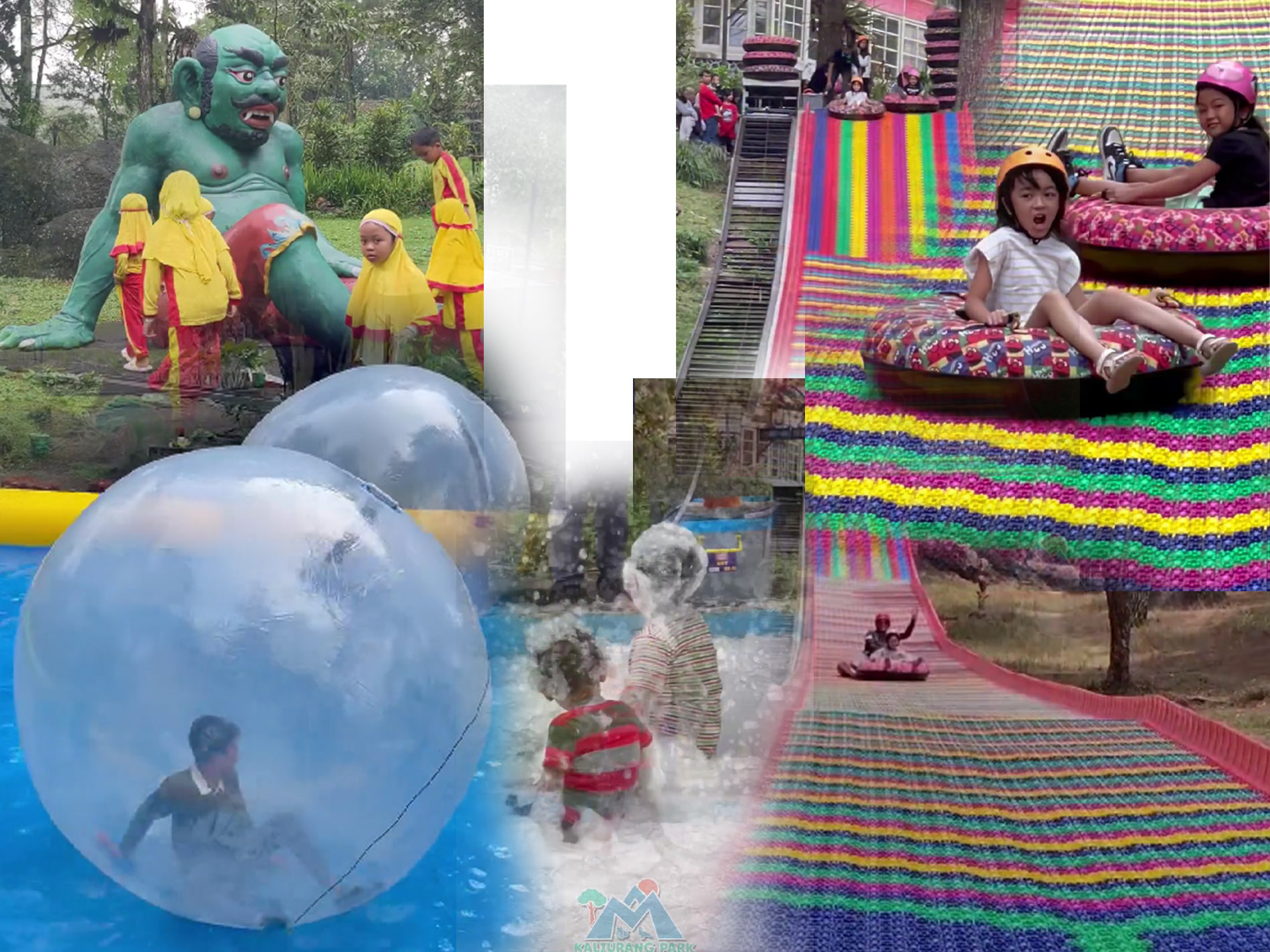 Berbagai wahana yang bisa dinikmati saat berwisata di Kaliurang Park.