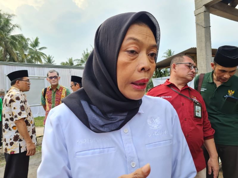Pimpinan Baznas RI Bidang Pendistibusian dan Pendayagunaan Saidah Sakwan.