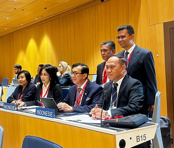 Menkumham RI)Yasonna H. Laoly memimpin delegasi RI menghadiri GRATK di Swiss