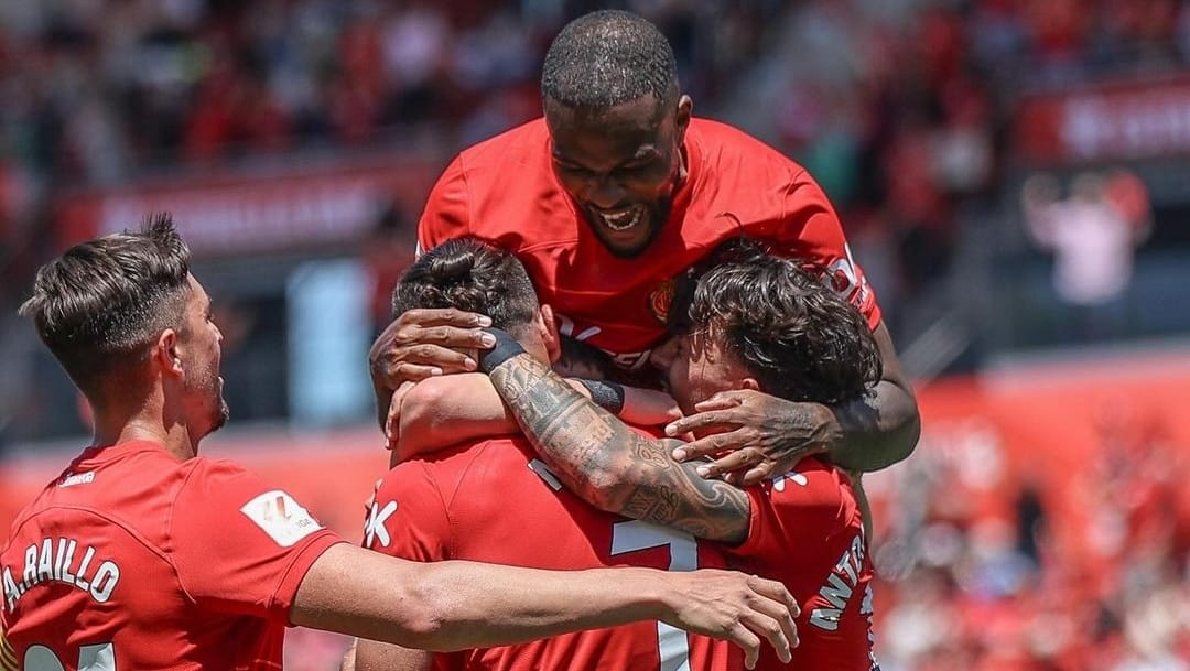 Selebrasi para penggawa Mallorca setelah kalahkan Las Palmas di La Liga (ig rcdmallorcaofficial)