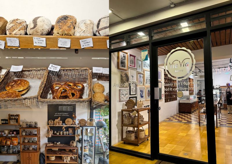 ViaVia Artisan Bakery and Deli. Salah stu rekomendasi Bakery di Jogja.